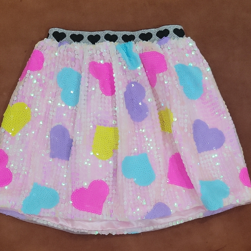 Lola + The Boys Multicolor Sequin Skirt